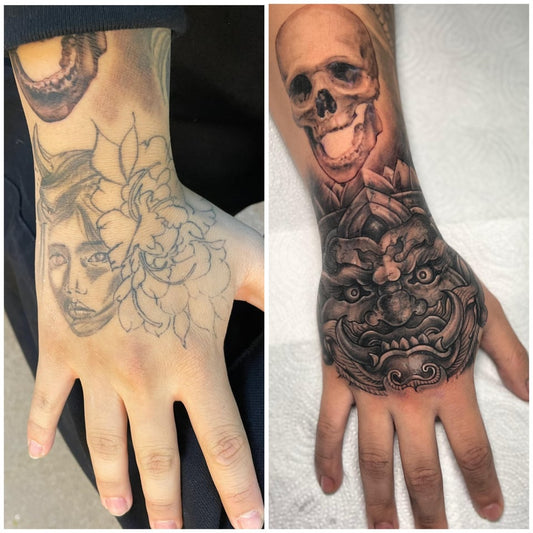 Methods of covering tattoos