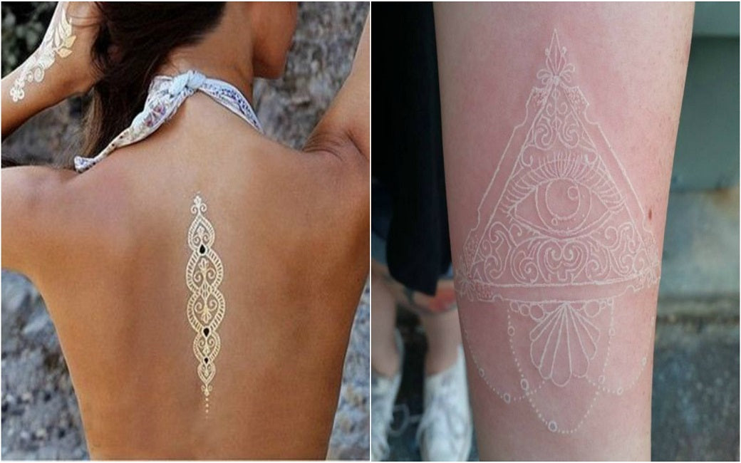 White Tattoos on Dark Skin